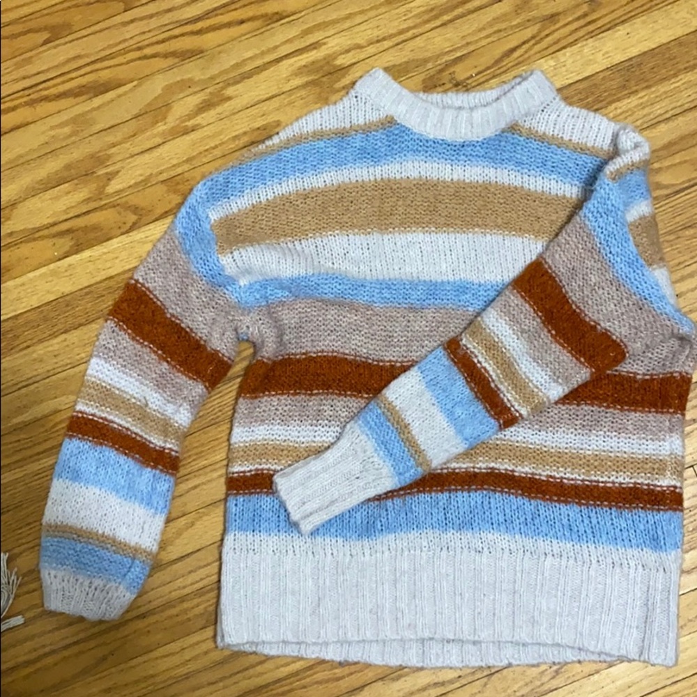 American eagle stripped knit sweater